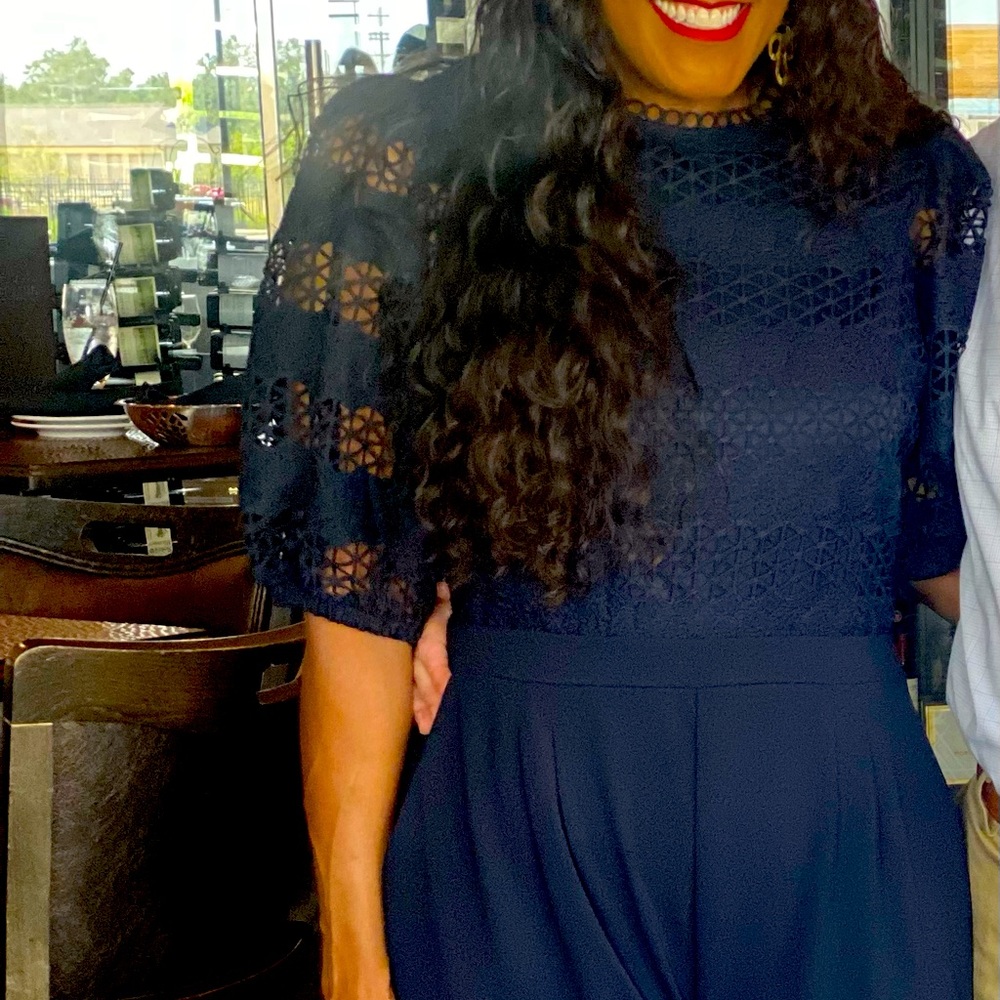 Navy jumpsuit